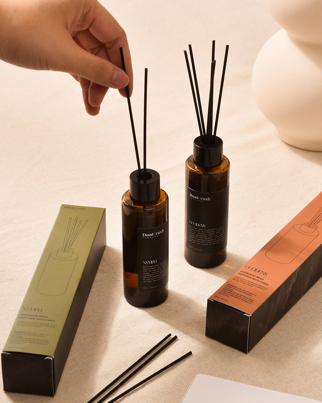 Dontrush - ก้านไม้หอมธรรมชาติ - REED DIFFUSER FIBER STICK VERMILIO